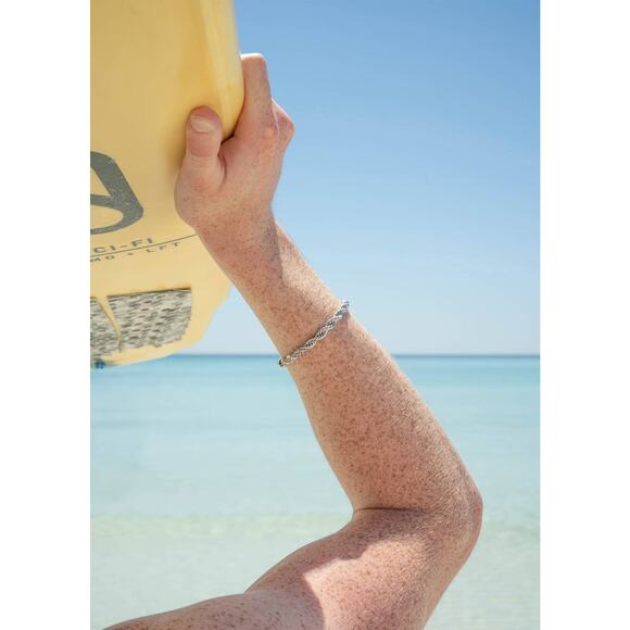 Rope Chain Bracelet / Anklet - Silver - Picture 10 of 16